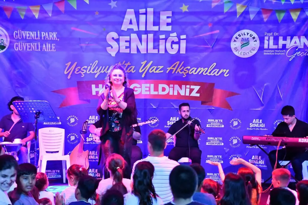 Yeşilyurt'ta yaz akşamları etkinlikleri aile şenlikleriyle başladı